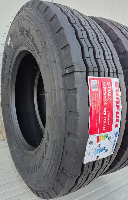 235/75 R17.5, 143J, SUNFULL ST022 16PR, Anvelope remorca M+S