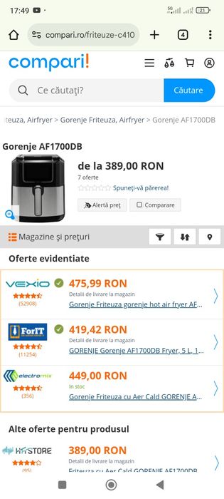 Airfreyer Gorenje xxl