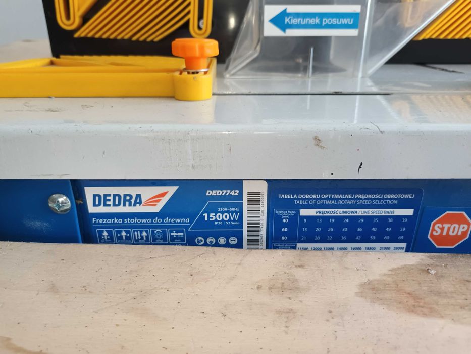 Masă cu frezat lemnul Dedra 1500 w monofazată