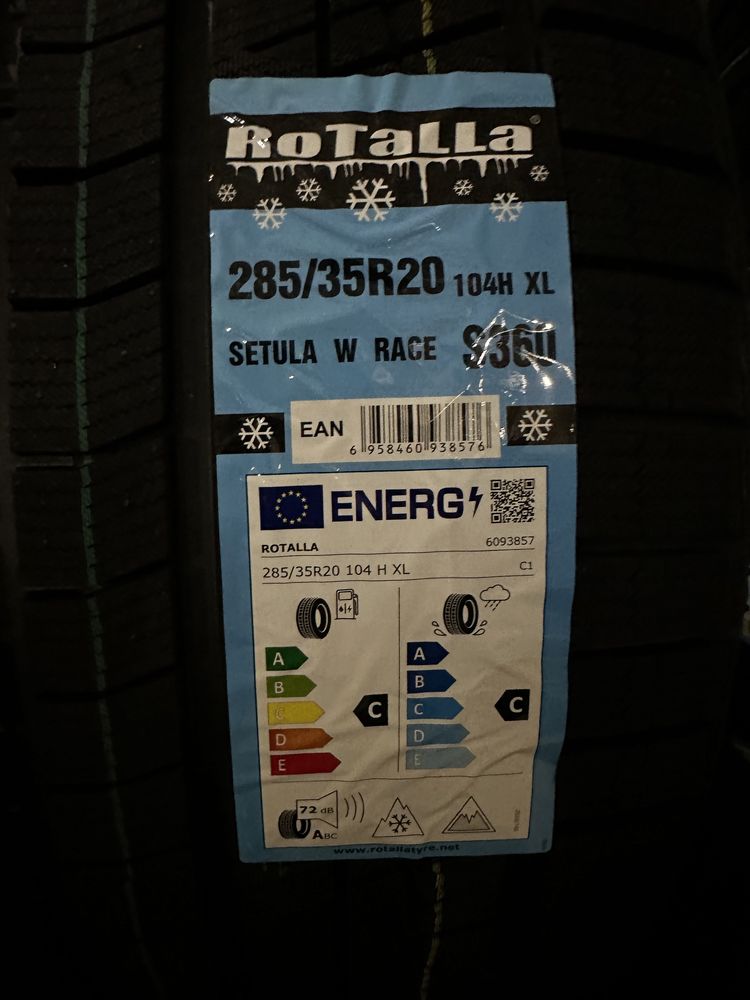 Зимен спорт пакет ROTALLA 255/40R20 101H XL 285/35R20 104H XL НОВ DOT