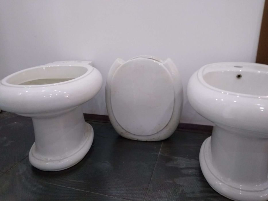 дизайнерска серия тоалетна чиния, казанче, биде