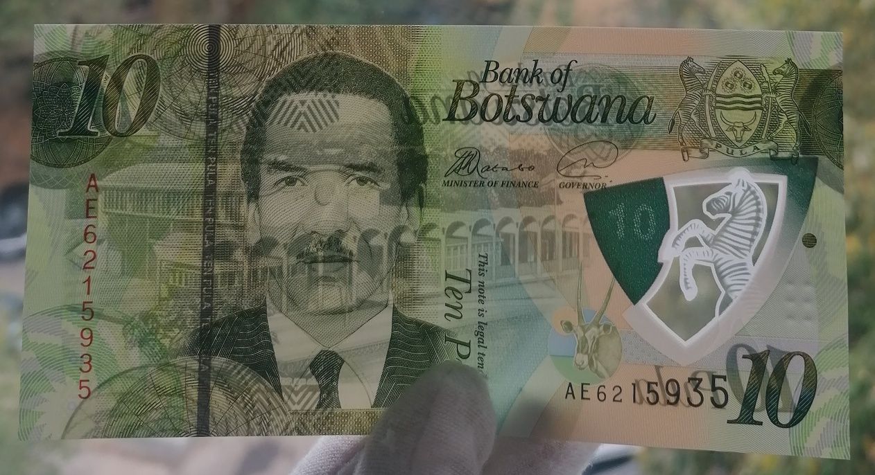 BOTSWANA 10 p..a 2018, bancnota polymer UNC!!!