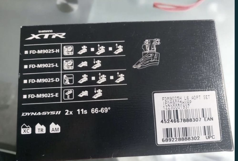 Schimbator Shimano XTR 9025-H 2 foi (prindere pe Tija)