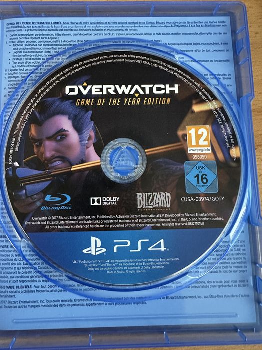 Overwatch PS4  игра на годината
