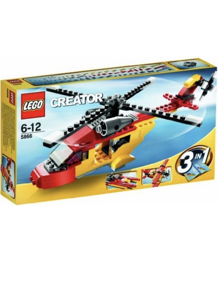 Lego Creator 3-in-1 5866 Elicopter, Avion si Barca