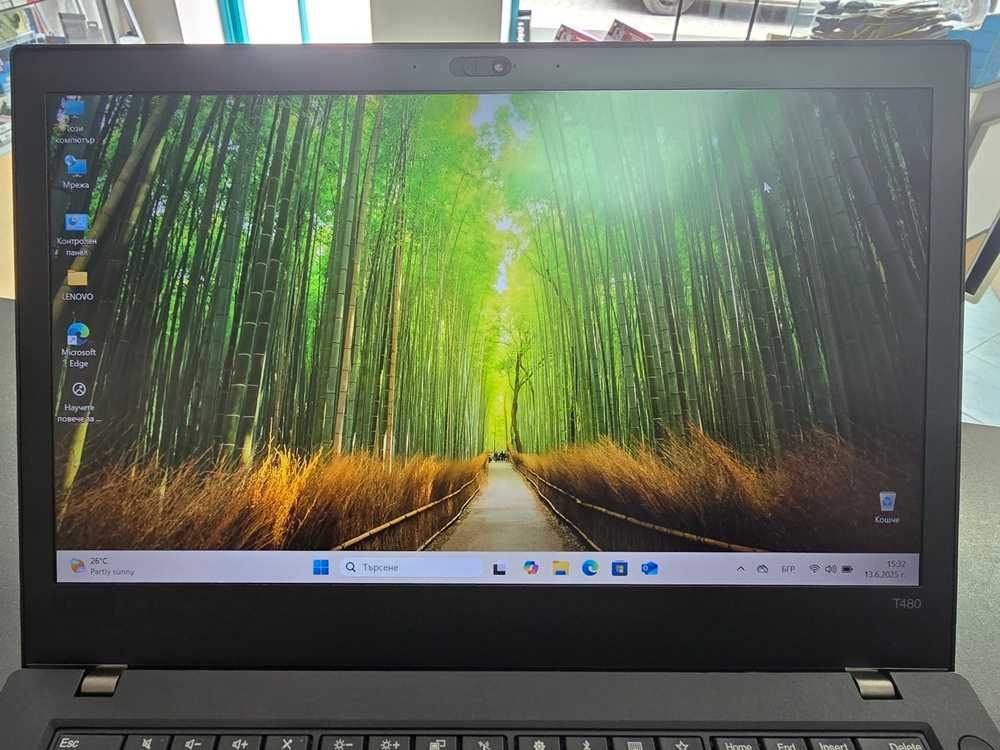 Лаптоп Lenovo ThinkPad T480, 14", i5, 8GB ram, M.2 NVMe 256GB