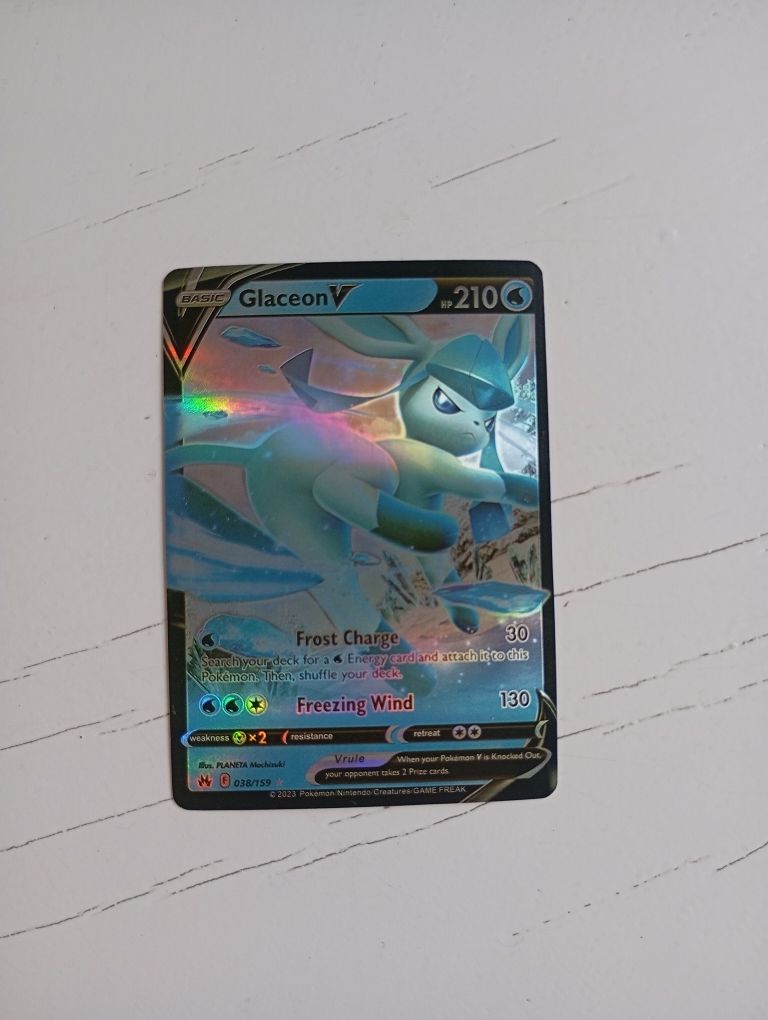 Рядка Glaceon V покемон карта.