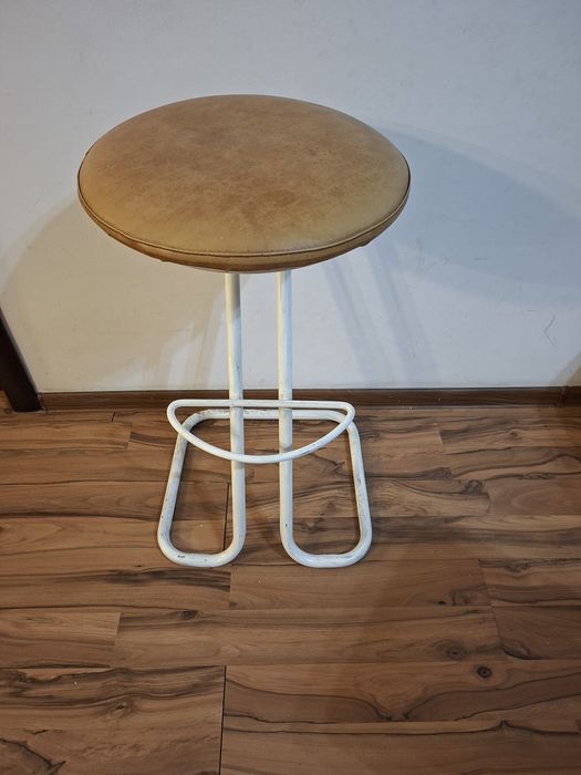 Scaun bar înalt crem