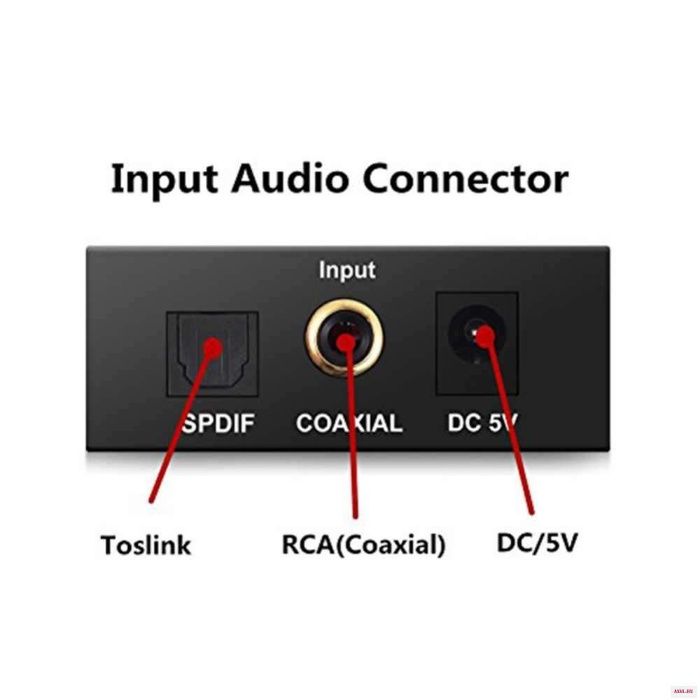 Коаксиальный и оптический SPDIF аудио конвертер в AUX и 3,5 мм RCA L/R