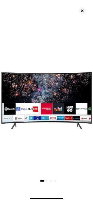 Televizor curbat LED Smart Samsung, 123 cm, 49RU7302, 4K Ultra HD