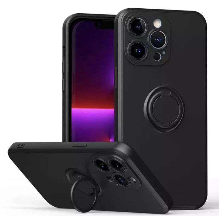 Iphone 14/PRO/MAX/PLUS Husa Silicon Liquid Interior Soft Suport Deget