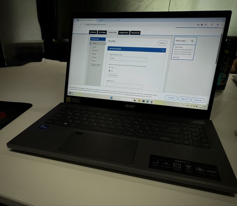 acer aspire 5 15