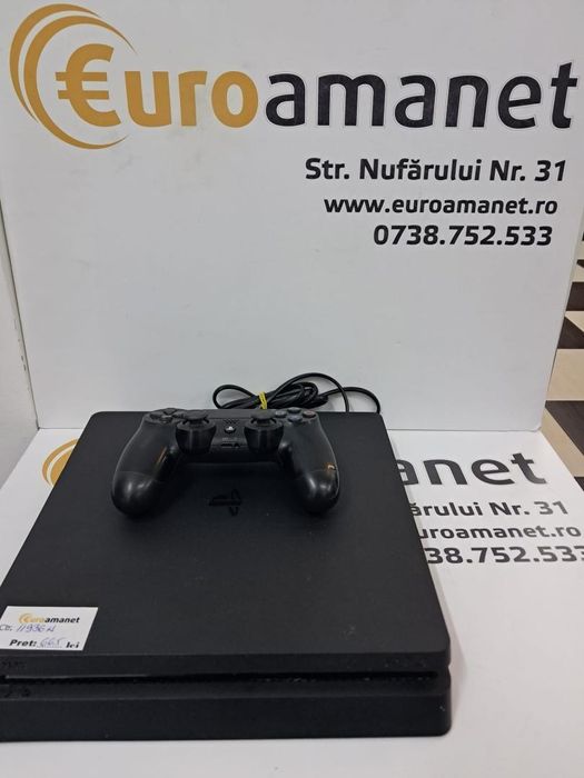 Consola Sony Playstation 4 Slim (PS4), 500 GB, Neagra -N-