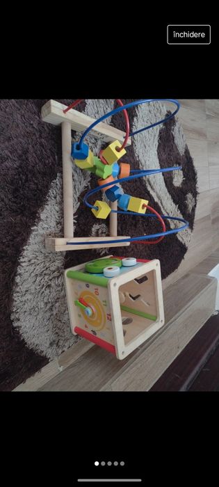 Joc motricitate și cub lemn