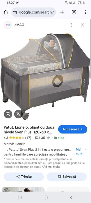 Patut pt bebelusi pliabil lionelo