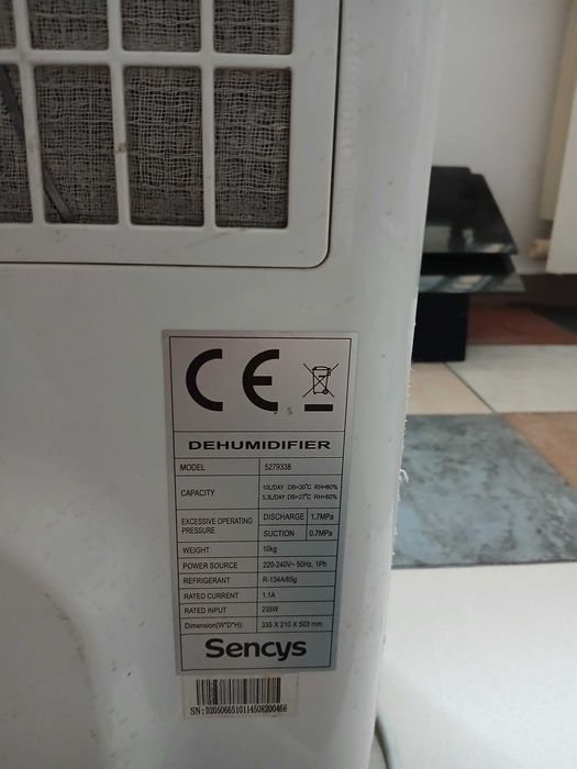 Dezumidificator SENCYS