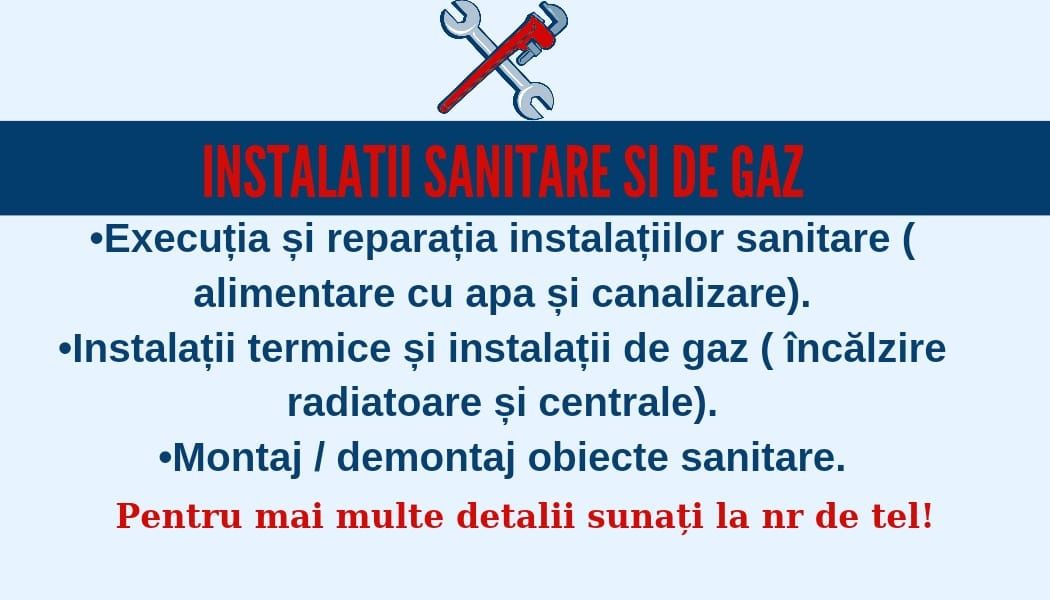 Instalator autorizat Tehnico sanitare