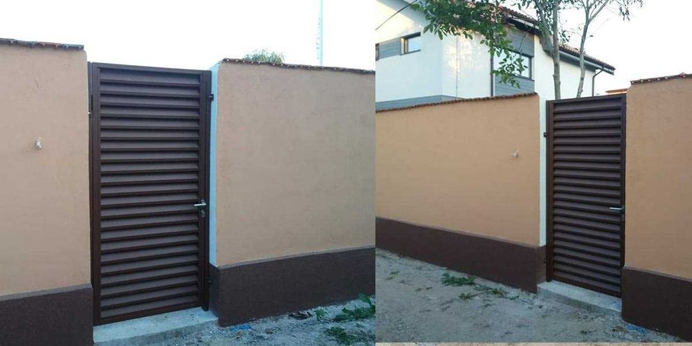 Garduri din sipca metalica, panou stil jaluzele, tabla, plasa si BCA