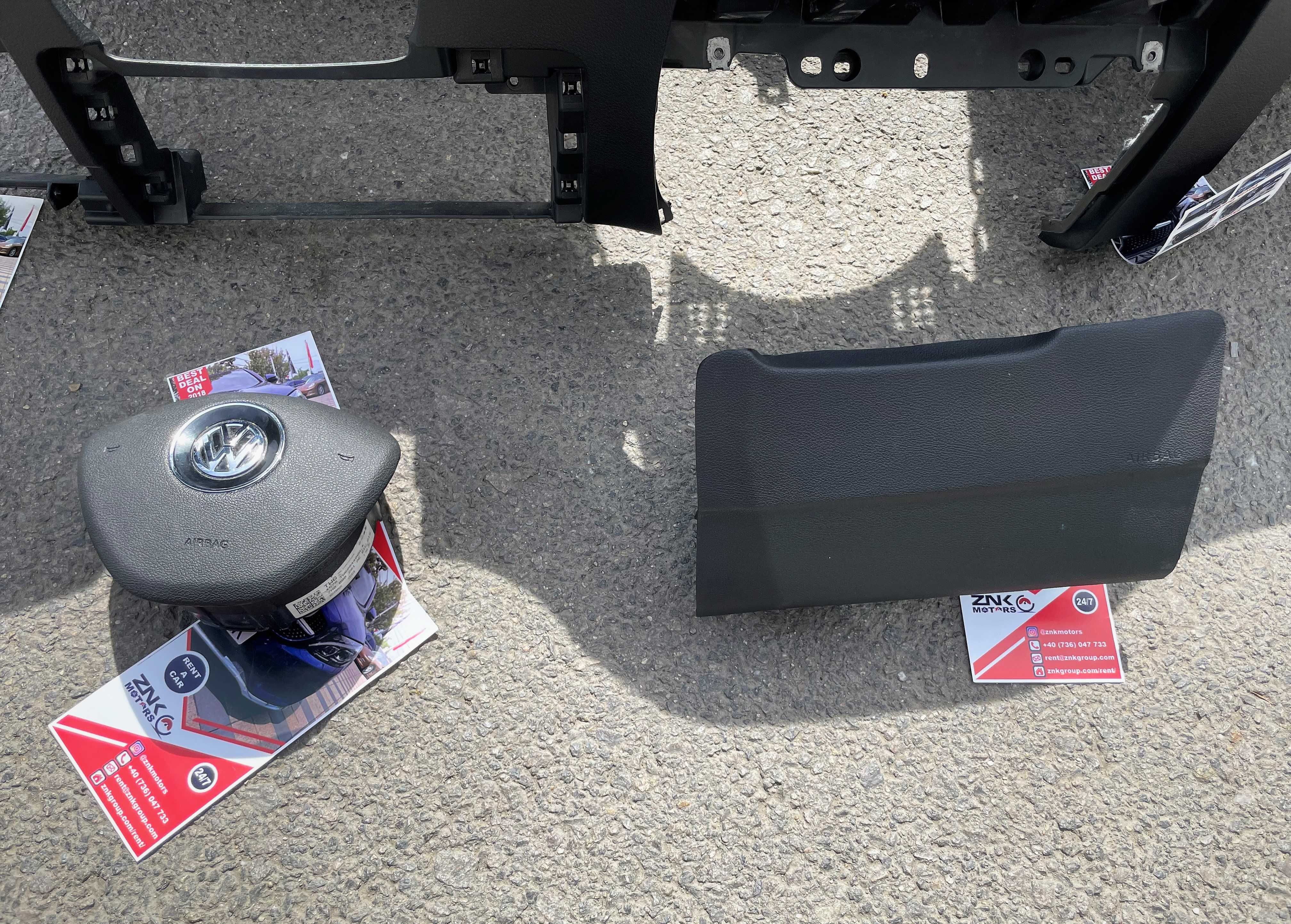 VW Sharan 7n kit airbag - plansa de bord - set centuri de siguranta