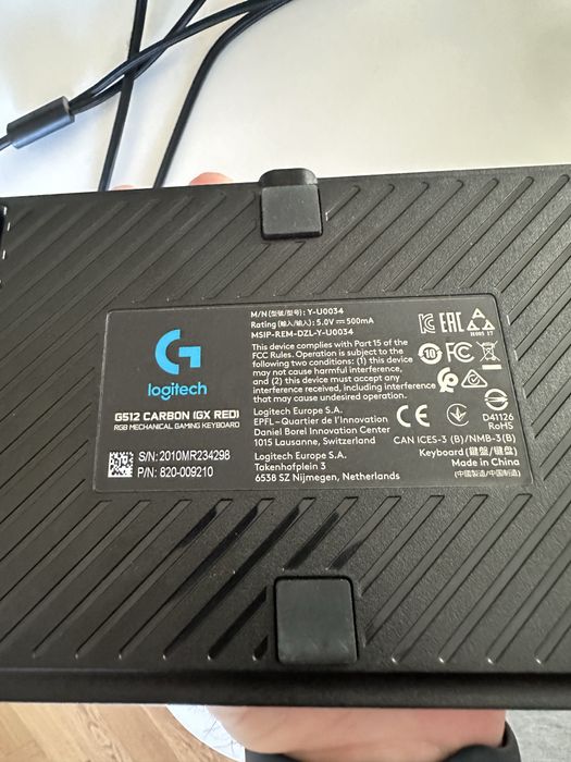 Tastatura gaming Logitech G512 carbon red switch
