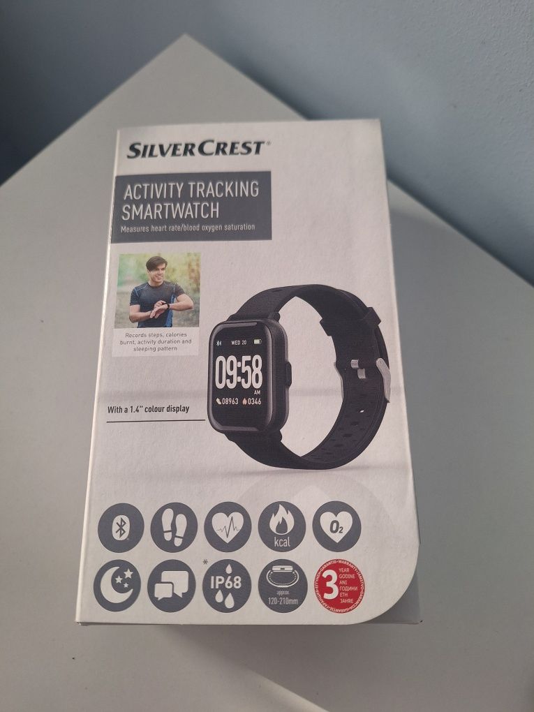 Smartwatch SilverCrest Activity Tracking negru