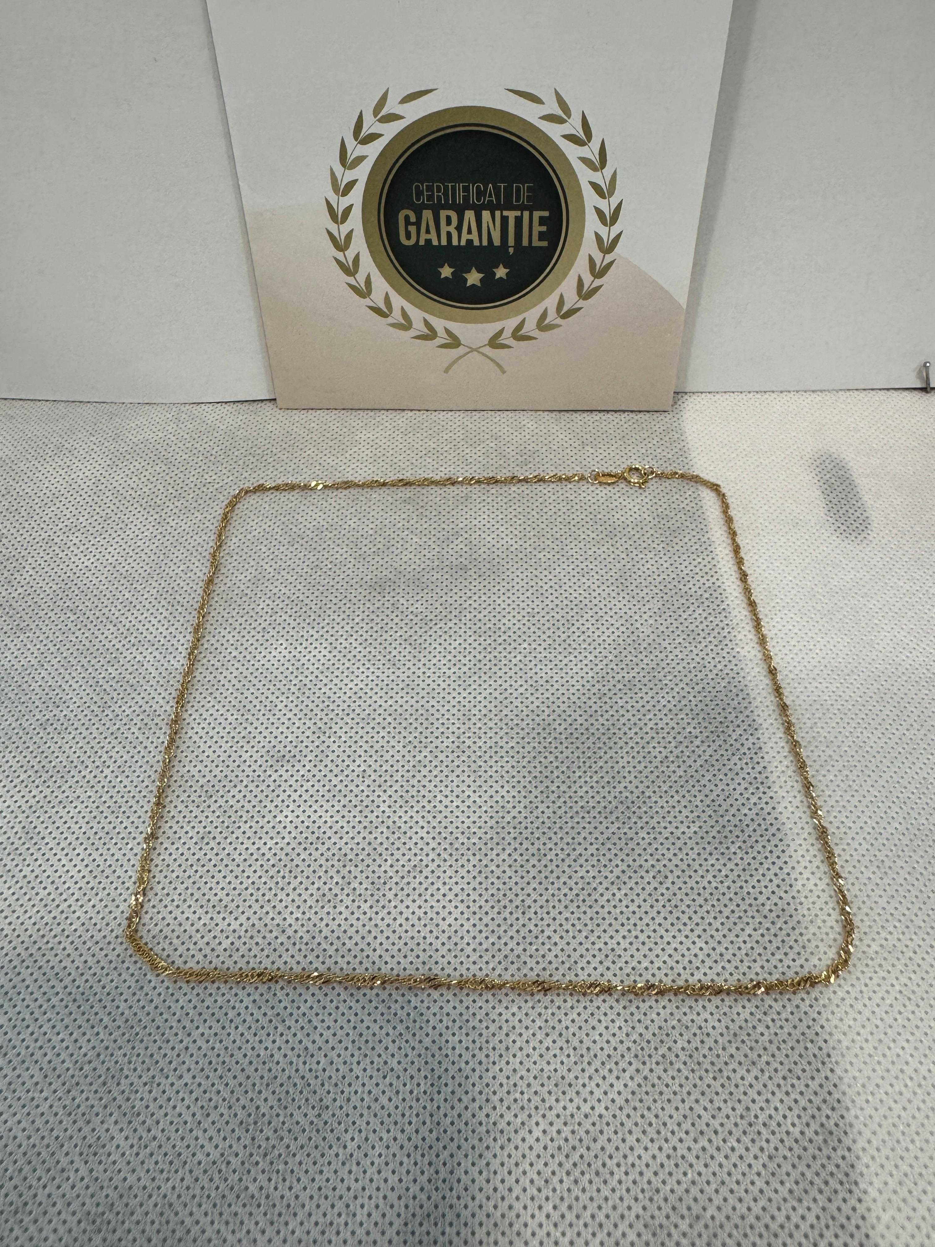 (Ag41) Lant aur 14K B5319-Certificat de garantie!