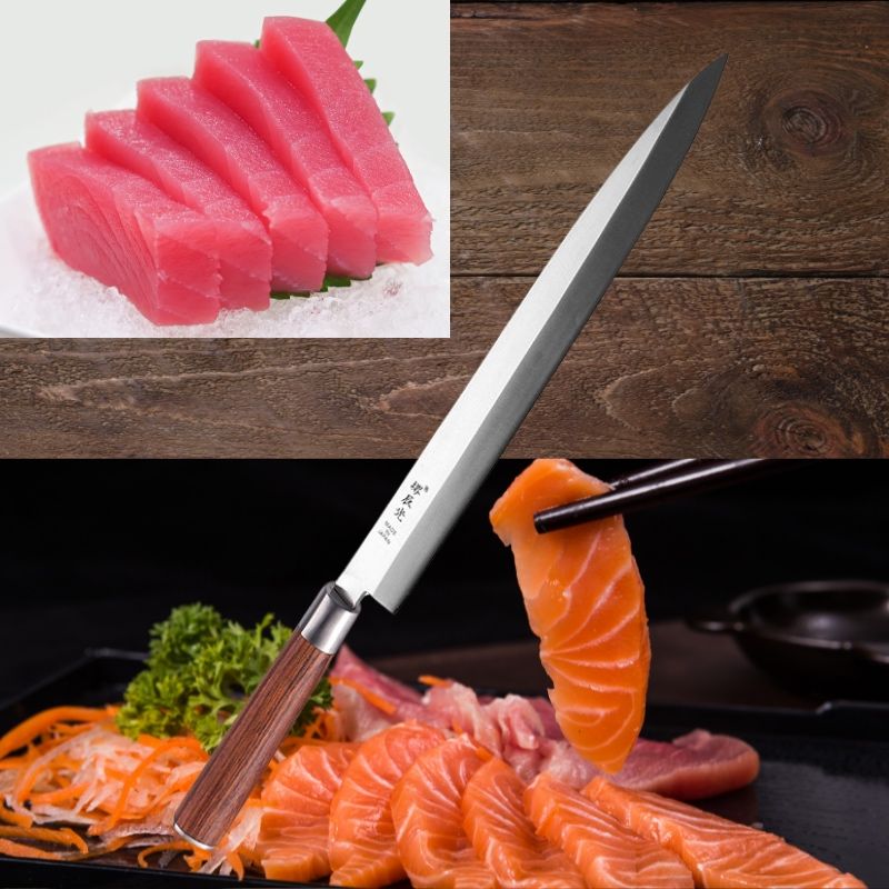 Cutit profesional YANAGIBA pentru sushi si sashimi ne folosit