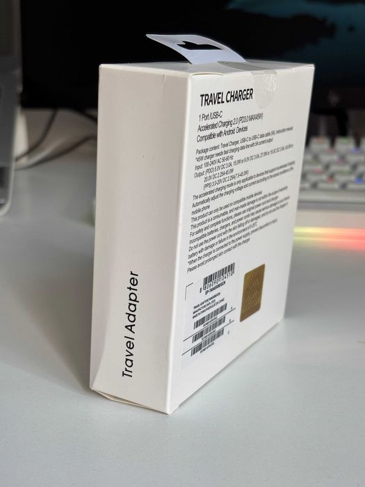 Incarcator pentru Samsung 45W + cablu 5A, Super Fast Charging, sigilat