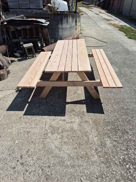 Masa Picnic, gradina cu banci pentru 8 persoane