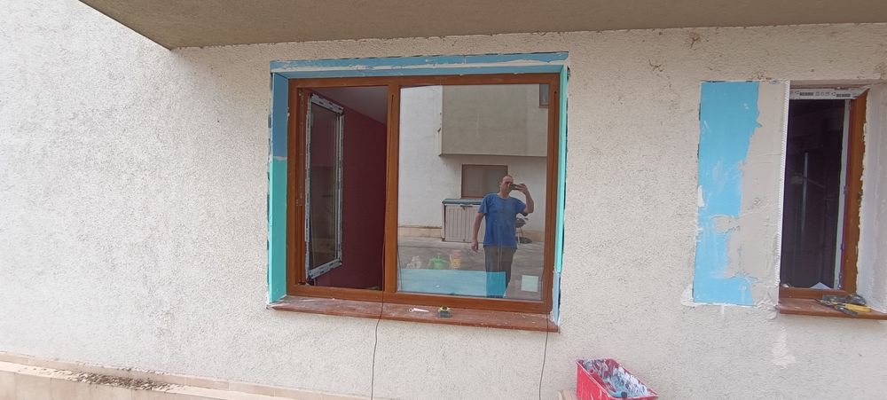 Обръщане/ измазване на дограма