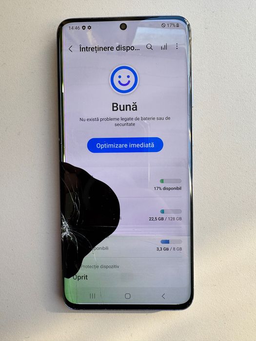 Samsung S20 pentru piese placa de baza camera capac spate