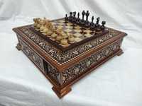 Shaxmat шахматы 40-40 sm yong'oqdan  ishlangan