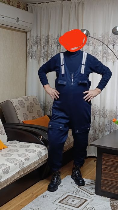 Меховой полукомбинезон