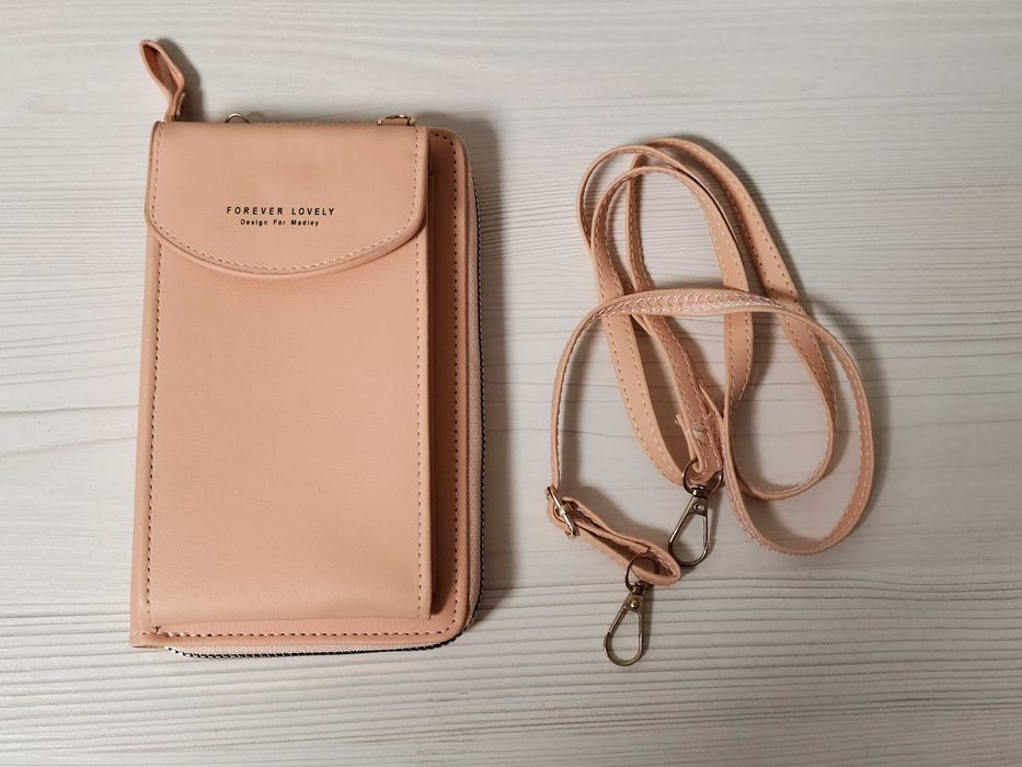 Новая мини-сумка + кошелёк 2-в-1 с ремешком