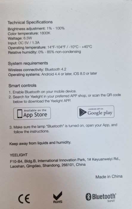 Vand lampa Yeelight Ambiance noua