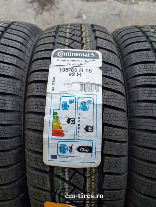 SET 4 Anvelope Iarna 195/65 R16 CONTINENTAL ContiWinterContact TS830P