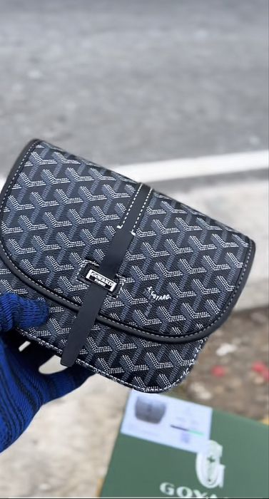 Goyard black барсетка гоярд