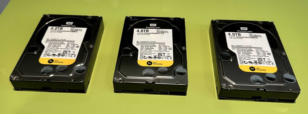 3buc x HDD WE Enterprise 4.0 TB (WD RE 4.0TB/64 MB Cache | WD4000FYYZ)