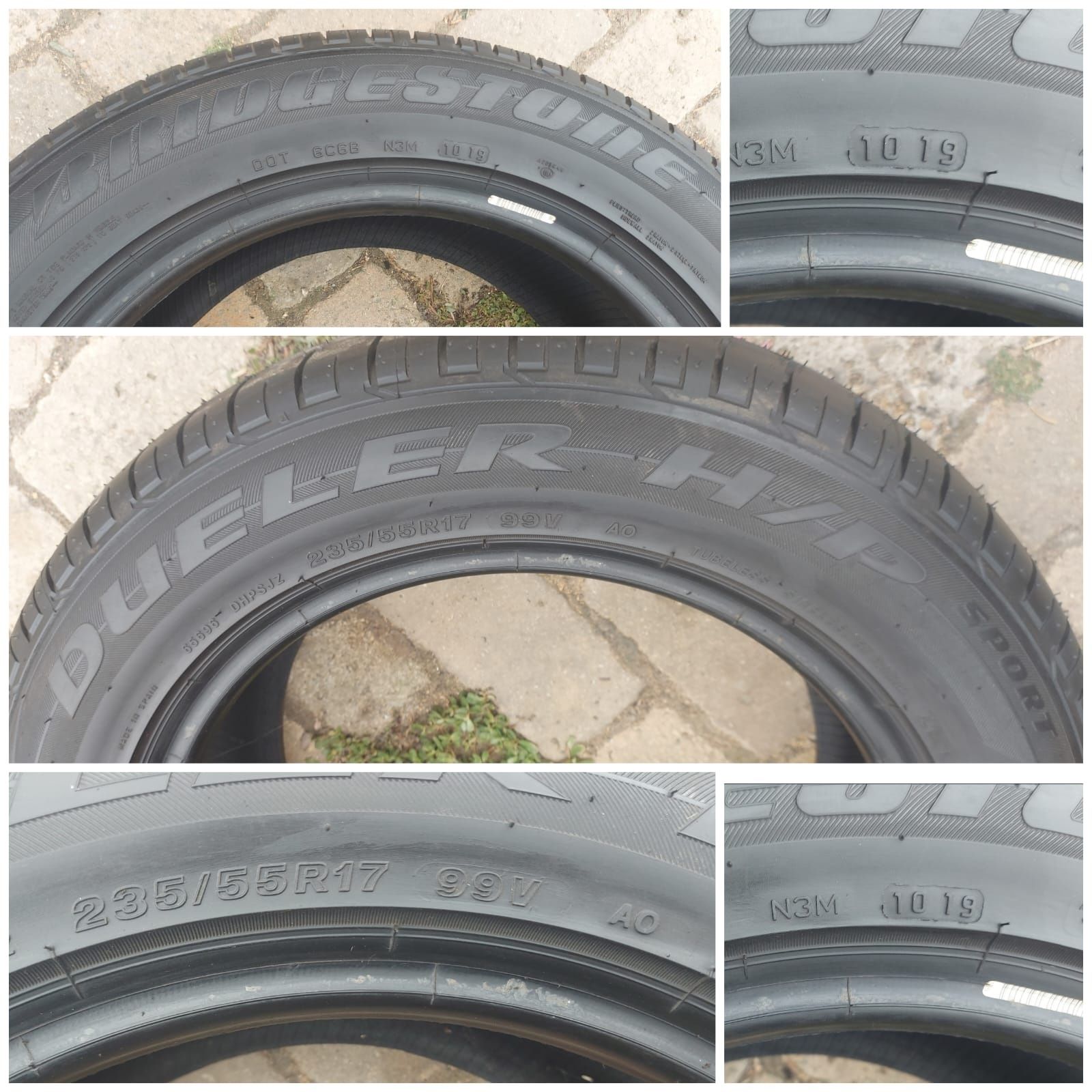 O bucată 235/55 R17 vară - una Dunlop Continental Bridgestone