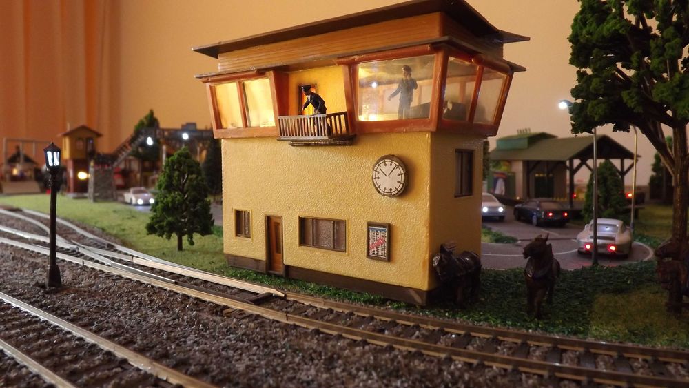 Diorama trenulete 2x1 M Scara HO 1:87, analog, sine PIKO