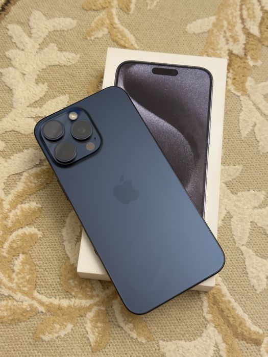 iPhone 15 pro max 256gb blue titanium идеальное состояние