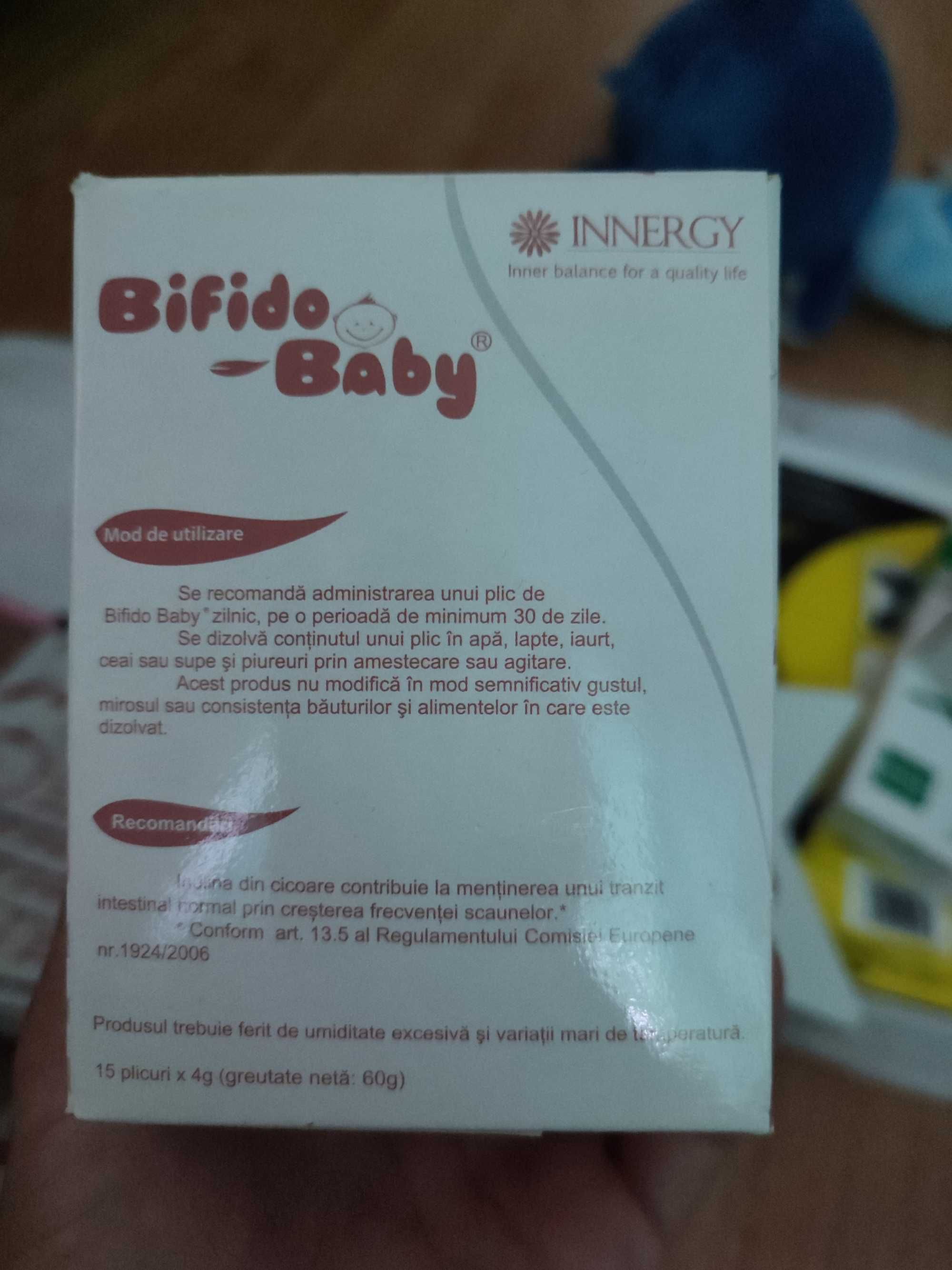 Bifido baby, inulina îmbunătățită cu oligofructoza