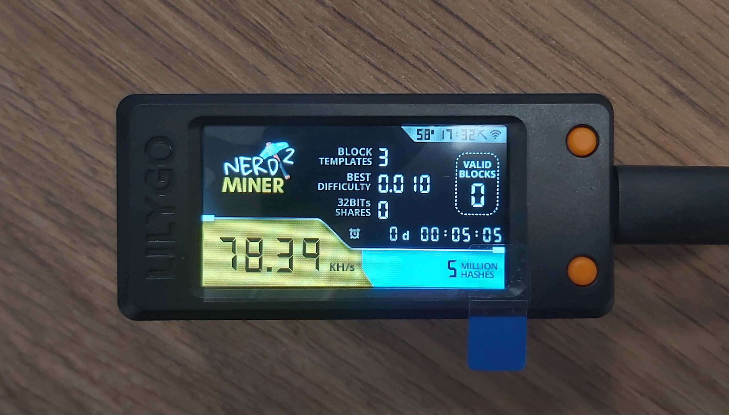 Nerd Miner v2 - Solo Bitcoin Lottery Miner - соло биткойн миньор