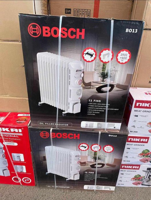 Масляный обогреватель BOSCH/ 7/9/13/15секций+доставка