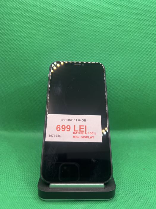 iPhone 11 64GB 100% •Amanet Lazar Crangasi•40766