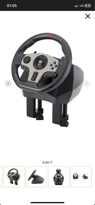 Volan Myria MG7418 cu pedale – PS4/PC/Xbox – Ca nou – Preț redus!