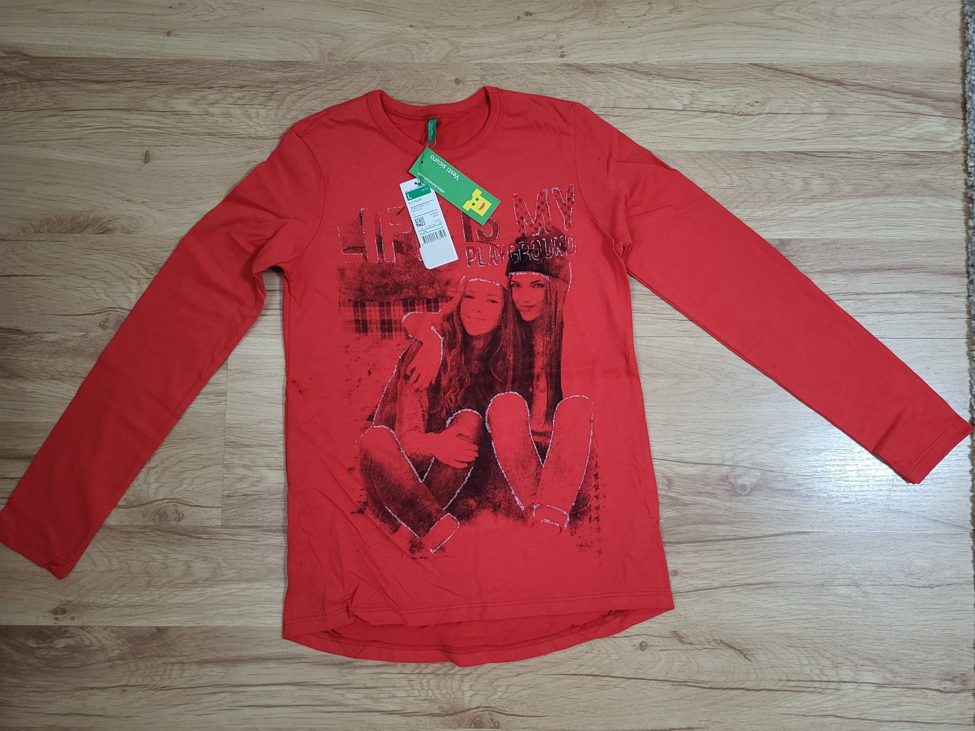 Bluza roșie fete Benetton