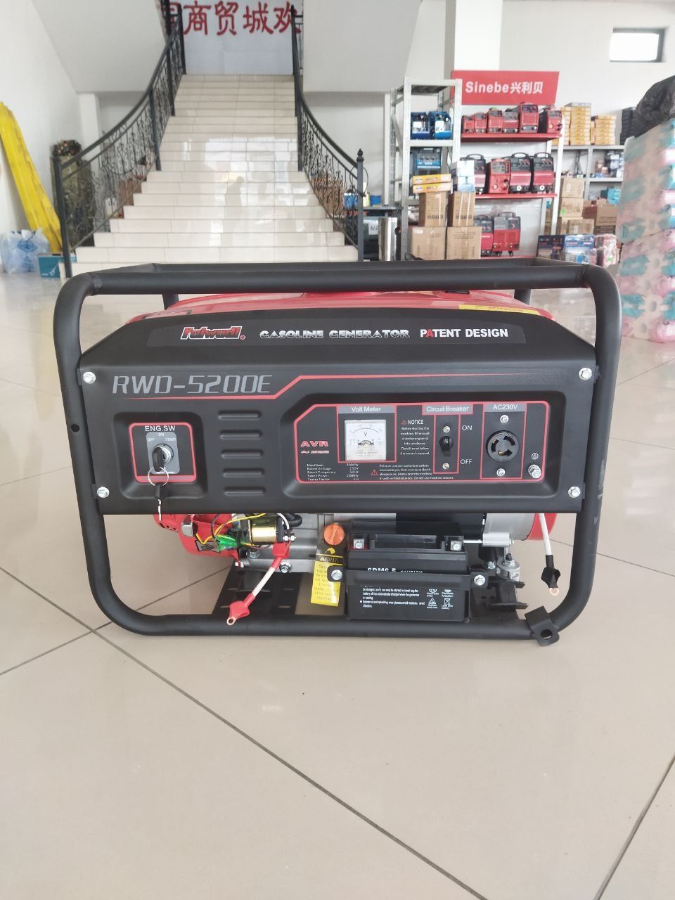 Generator Dvijok генератор движок RWD-5200E 3 kw