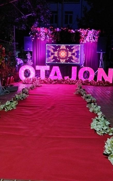 To'y va tavallud kunida dekoratsiya va kalonka aparat hizmatlari