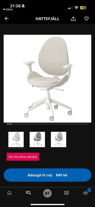 Birou plus Scaun de birou Ikea